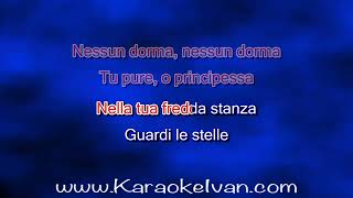 Luciano Pavarotti  Nessun dorma KARAOKE [upl. by Adria]