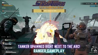 Starship Troopers Extermination Worst tanker spawn ever [upl. by Ellimak]