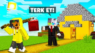 BAŞKAN AHMET TARAFINDAN EVİMDEN ATILDIM  Minecraft Ahtapot Adası [upl. by Ki]