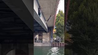 DEATHDEFYING IRON HOOK JUMP 🌉💥 Bridge Stunt Gone Wildytshorts shortsfeeds [upl. by Soilisav]