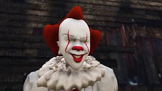 We All Float Down Here  IT 2019 In Gta 5  Pennywise Machinima [upl. by Haiasi692]