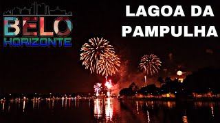 FOGOS NA LAGOA DA PAMPULHA EM BELO HORIZONTE  REVEILLON FULL VIDEO [upl. by Gauthier]