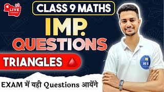 Triangle  Class 9 Maths  TricksConceptsFormulaPythagoras Theorem  NCERT  RS Aggarwal MD Sir [upl. by Starbuck]