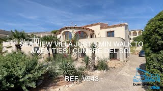 Seaview villa for sale in Cumbre del Sol 5 min walk to amenities  Benitachell [upl. by Leunas]