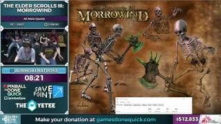 The Elder Scrolls III Morrowind by AlbinoAlbatross in 3506  SGDQ 2016  Part 122 [upl. by Sokul161]