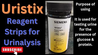 Uristix  Reagent strips for urinalysis Urine protein sugar test medicallabtechnologysajal6903 [upl. by Gigi]