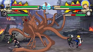 Kakashi amp Obito VS Minato amp Fugaku  Naruto Ultimate Ninja Blazing 2 MUGEN [upl. by Alilad84]