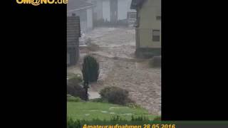 Unwetter in WaldbrunnSchollbrunn 28052016 [upl. by Llerryt]