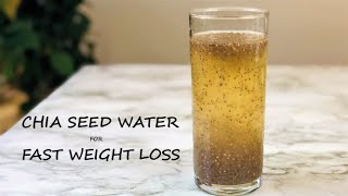 How To Lose Weight Fast  Chia Seed Lemon Drink  Chia Seed Detox Water for Weight Loss [upl. by Einavoj]