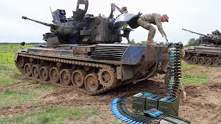 US and Europe Cruelly Test Monstrous German Made AA “Tank” During Scary Drill [upl. by Ranjiv23]