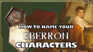 Eberron Naming Conventions  Library of Korranburg [upl. by Airehc]