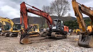 Hitachi Trackhoe excavator ZAXIS 200 Lot 1010 Auction Waynesville NC  March 16 bid online or live [upl. by Melas]