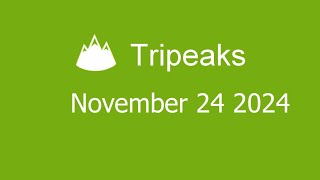 Microsoft Solitaire Collection  Tripeaks  November 24 2024 [upl. by Eamon]