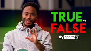 Does Sterling run like a TRex 🦖  TRUE or FALSE with Raheem Sterling [upl. by Samoht]