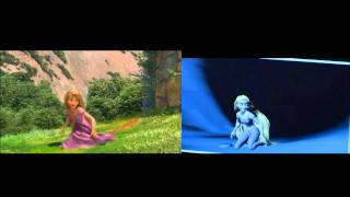 Disneys Tangled  Hair Troubles Hair Simulation FailuresBloopersOuttakes [upl. by Heaps]