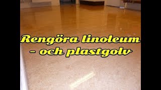 Rengöra linoleum  och plastgolv plus en high speed maskin i aktion [upl. by Merri]