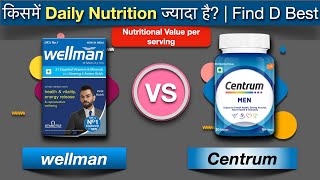 Wellman vs Centrum Men Daily Multivitamin Review  Find D Best [upl. by Ilarin]