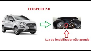 Ecosport 20 não pega Luz do imobilizador não acende no painelO que será [upl. by Atilrak]