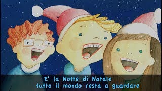 E la notte di Natale con testo Official lyrics  Piccolo Coro della Daigo Music School [upl. by Notnats]