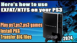 How to use EXFATNTFS hdd on your PS3  Complete guide  2024 [upl. by Stephie]