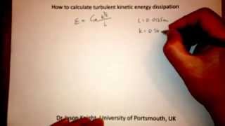 How to calculate turbulent kinetic energy dissipation [upl. by Dagley]