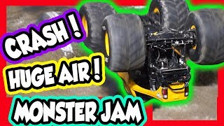 😲💯BroDozer 2 Wheel Skills Challenge and Freestyle Monster Jam 2019 Oakland World Finals [upl. by Yrred]