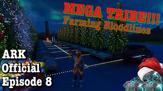 ARK ASCENDED BALLLBAGS MEGA TRIBE EP 8 Farming bloodlines [upl. by Tanhya719]