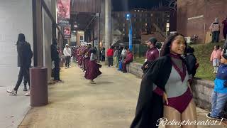 NCCU Marching Band 2024  Senior Night March In  NCCU Vs HU [upl. by Ennaeirb757]