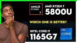 AMD Ryzen 7 5800U vs Intel Core i7 1165G7 Comparison [upl. by Zelda]