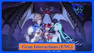 Granblue Fantasy Versus Rising Gran Interactions English [upl. by Belsky]