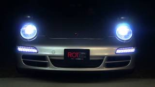 Porsche 9971 LED front DRL  ROTtec [upl. by Paddy]