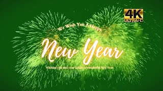 2024 Happy New Year Animation  GreenScreen new year fireworks  No Copyright Video Footage 2024 [upl. by Al]