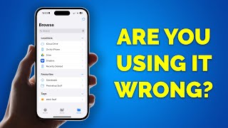 iPhone Files app is GREAT when you know how to use it full tutorial  iOS 18 [upl. by Lokkin]