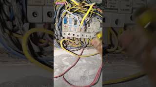 Distribution box installation and wiringold mcb box remove shorts ytshorts diy mcb circuit [upl. by Donalt754]