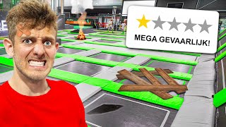 SPAANS TRAMPOLINE PARK TESTEN gevaarlijk [upl. by Adnoloy]