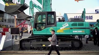 First Chinese Hybrid Crawler Excavator  Sunward SWE350ES  Bauma China [upl. by Sophie116]