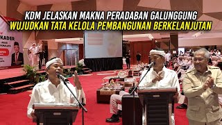 KDM JELASKAN MAKNA PERADABAN GALUNGGUNG  WUJUDKAN TATA KELOLA PEMBANGUNAN BERKELANJUTAN [upl. by Ariaec]