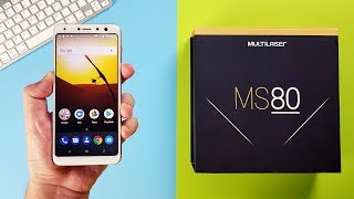 O QUE ACHEI DO NOVO MULTILASER MS80 É BACANA UNBOXING amp IMPRESSÕES MS80  ANDROID4ALL [upl. by Rahr49]