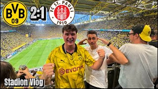 Traumtor von Pauli 😱 BVB Borussia Dortmund vs FC St Pauli  21  Stadion Vlog 🔥 Highlights [upl. by Dadelos]