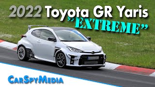 2022 Toyota Gazoo Racing GR Yaris ExtremeGRMN Prototype caught testing at the Nürburgring [upl. by Dodie]