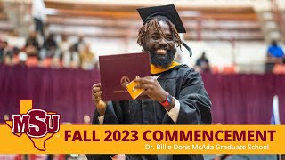 MSU Texas Graduate School Commencement Live Version [upl. by Ilrebmyk371]