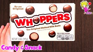 🍬 Whoppers The Original Malted Milk Balls  Candy amp Snack Review [upl. by Atiuqrehs]