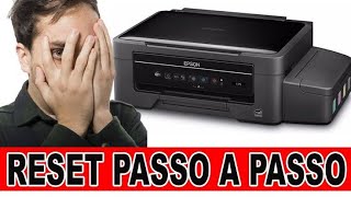 Reset da impressora Epson L395 de forma fácil rápida e sem mudar a datatutorial [upl. by Noseyt]