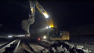 Cat 330F work on highway [upl. by Tengler509]