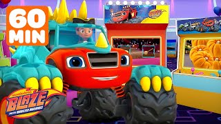 Blazes ARCADE 🕹️ 3  Halloween Games Car Wash Surprise amp MORE 🎃  Blaze and the Monster Machines [upl. by Ainedrag]