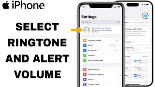 How To Select Ringtone And Alert Volume On iPhone Settings [upl. by Anilag82]