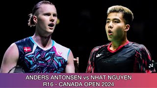 Anders Antonsen vs Nhat Nguyen  Badminton Canada Open 2024 [upl. by Liam753]