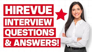 HIREVUE INTERVIEW QUESTIONS amp ANSWERS for 2023 How to PREPARE for a HIREVUE Job Interview [upl. by Toogood]