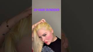 DIY Ansatz blondieren  Gelbstichblondme blondeblondehair blondehaareyoutubeshorts viral [upl. by Trebron568]