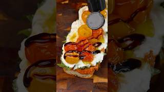 Roasted Red Pepper amp Burrata Sandwich with Cherry Tomato Confit [upl. by Auqinahs]